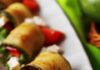 Баклажанные рулетики с сыром