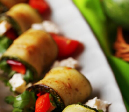 Баклажанные рулетики с сыром